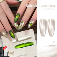 Vernis à ongles gel UV adhésif non toxique, flacon de 8 ml pour lampe LED, longue tenue, DIY, nail art français de créateur