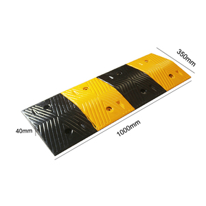 गर्म बिक्री कारखाने की आपूर्ति सड़क पीले काले सुरक्षा Delineator कूबड़ टक्कर रबर गति Reducer कूबड़ गति Reducer - Product Image 5