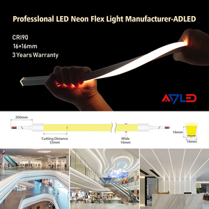 Tira de neón flexible de silicona SMD2835 de 1616 mm y 126 LED/m, tira de luz LED de neón impermeable IP67, tubo de luz suave para escenario - Product Image 5