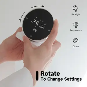 Gaz kazan isıtma Tuya pil RF sıcaklık kontrol cihazı Alice Google ev için kablosuz Wifi termostat - Product Image 4