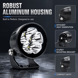 <span class=keywords><strong>Mini</strong></span> projecteur LED rond de 2,5 pouces 18W 12-32V <span class=keywords><strong>OSRAM</strong></span> P8 blanc ambre compact, projecteur auxiliaire pour moto, VTT, SUV - Product Image 4