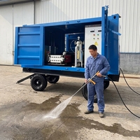 Machine de dégrossissage de béton à jet d'eau électrique haute pression 50 MPa pour la réparation des faces de barrages et la préparation des surfaces de structures hydrauliques
