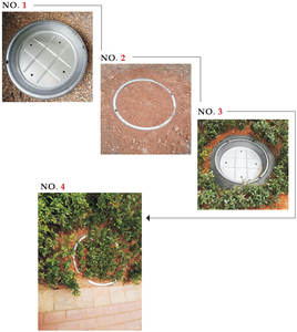 잔디 도금 야외 정원 맨홀 커버를 위한 새로운 특허 스테인리스 스틸 맨홀 커버 - Product Image 4