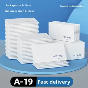 Toallitas húmedas de tela no tejida empaquetadas individualmente para uso en hoteles de aerolíneas Pañuelos de limpieza desechables de limón suave para pequeñas empresas - Product Image 6