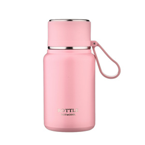 <b>Bottle</b> Hot&Cool Insulated Water <b>Bottle</b> 304 Stainless Steel <b>Pink</b> Portable For Office Sports Outdoor Travel - Product Image 1