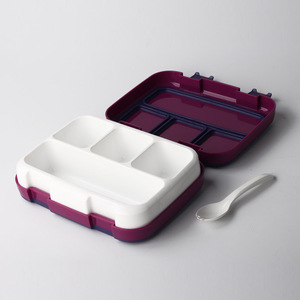 Máy rửa chén an toàn Bento trưa <span class=keywords><strong>Box</strong></span> Set với 3/4/5 khoang BPA free Bento hộp lưu trữ cho trẻ em đến trường - Product Image 6