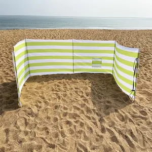 BR定制强力户外柔性设计轻质野营挡风玻璃户外沙滩风衣折叠沙滩