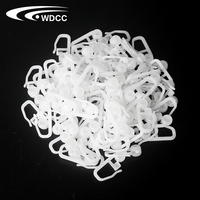 Crochets de rail de rideau de pli d'ondulation en plastique en gros de haute qualité glissant des accessoires de rideau glissant des coureurs de voie