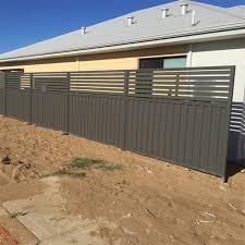 Tùy Chỉnh Hiện Đại Khu Dân Cư Phong Cách Sân Màu Đen Kim Loại Nhôm Slat Hàng Rào Tấm <span class=keywords><strong>DIY</strong></span> Hợp Kim <span class=keywords><strong>Trellis</strong></span> & Cổng - Product Image 2