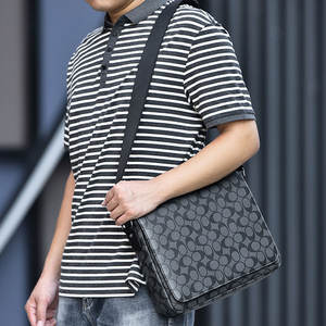 Borsa a Tracolla da Uomo Fuliya Personalizzata con Etichetta Privata, Stile Casual Business alla Moda, Borsa <span class=keywords><strong>Messenger</strong></span> a Quadri per Lavoro e Tempo Libero - Product Image 5