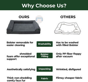 Ortho pä dische Leoparden muster Hundes ofa Memory Foam Hunde betten Memory Foam Haustier Hund Katzen bett Anti-Rutsch-Boden Wasch bare Abdeckung - Product Image 5