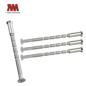 สกรูไม้ไผ่ไท<span class=keywords><strong>มิ</strong></span>ง ขนาดเมตริก M4 x 45 สกรูและอุปกรณ์ยึด ข้อต่อเชื่อมต่อสำหรับมือจับประตู ลูกบิด สกรูแบบยาว - Product Image 1