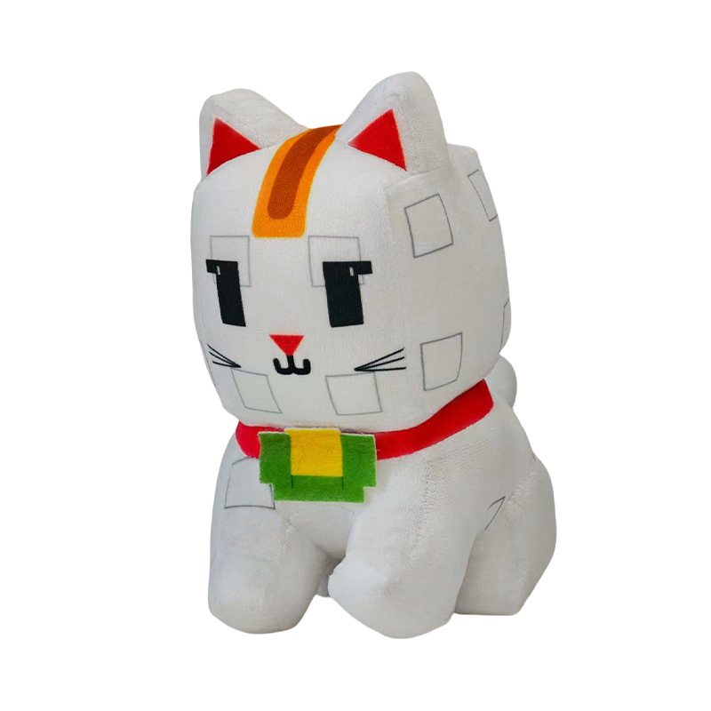 Square fortune cat 22cm 190g