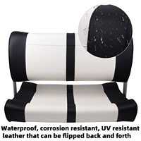 Chaise de marin à double siège pour bateau Chaise de capitaine personnalisée Siège de passager réversible pour bateau de luxe Yacht Pistons