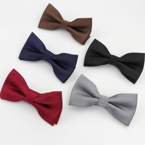 Classique solide mode noeuds papillon marié hommes coloré rayé cravate grille mâle mariage papillon mariage noeuds papillon - Product Image 2