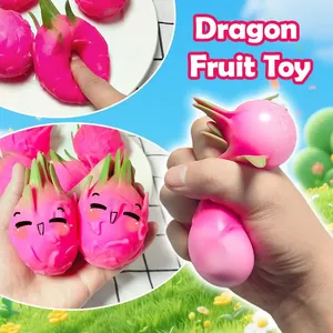 Pelota Antiestrés <span class=keywords><strong>de</strong></span> Fruta del Dragón, Juguete Sensorial para Aliviar el Estrés, Simulación <span class=keywords><strong>de</strong></span> Fruta, Pelotas para Apretar para Niños - Product Image 3