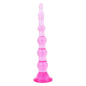 Super Lange Back Court Anale Plug Met Zes Of Zeven Kralen Zuignap Vrouwelijke Kralen Seksspeeltjes Groothandel Dildo 'S - Product Image 6