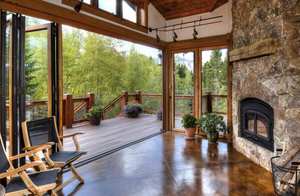 SZG Cadre en <span class=keywords><strong>bois</strong></span> Portes accordéon extérieures en aluminium Patio Portes pliantes en verre - Product Image 3