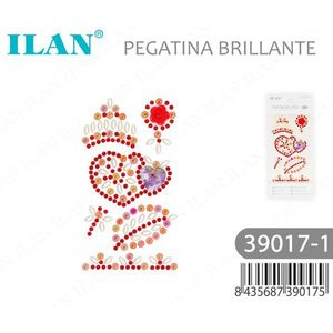 Ensemble d'autocollants en strass ILAN 39017-1, design brillant pour la création artisanale - Product Image 3
