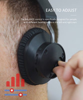 Headphone Tv nirkabel 2.4G dan BT, headphone nirkabel dengan casing pengisi daya, earphone Over-ear dengan mikrofon