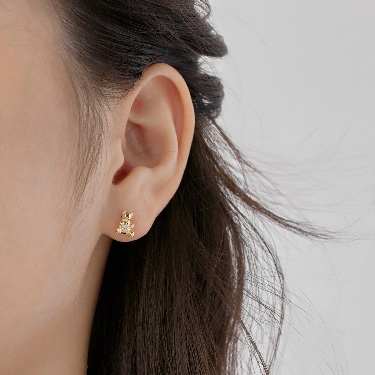 Boucles D'oreilles Créoles Goutte Argent 925 - Zircon CZ - Boîte Cadeau F32