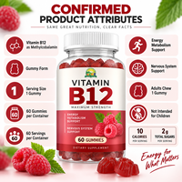 Lifegarden Halal Naturel Végétalien Vitamine B12 Antioxydant Bonbons Gommeux Énergisants Soutien Quotidien du Métabolisme Adulte Suppléments en Vrac