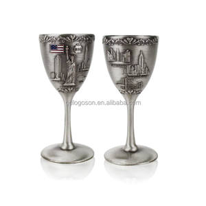 ヴィンテージパーソナライズ銅ショットグラスカスタム真鍮製ワインカップ彫刻付きガラスゴブレット金属工芸品お土産 - Product Image 3