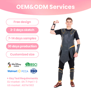 CE 인증 제조업체 직판 성인용 그리스 전사 의상 갑옷 조끼 및 보호대 역사적 재연용 - Product Image 1