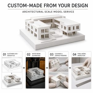 Modelo Arquitectónico Impreso en 3D Personalizado, Resina Blanca SLA, Prototipado Rápido para Diseño de Arquitectura - Product Image 2