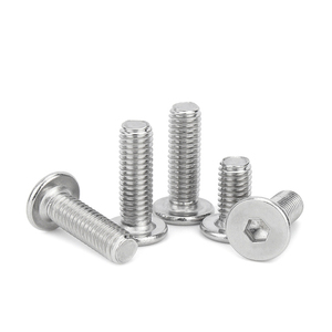 Tornillos de máquina de acero inoxidable <span class=keywords><strong>A2</strong></span> métricos M2-M6 con cabeza plana ultrafina de perfil bajo y accionamiento hexagonal (Allen) - Product Image 5