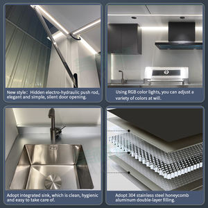 Abri <span class=keywords><strong>de</strong></span> <span class=keywords><strong>cuisine</strong></span> <span class=keywords><strong>de</strong></span> jardin <span class=keywords><strong>de</strong></span> luxe avec armoires modulaires et <span class=keywords><strong>plan</strong></span> <span class=keywords><strong>de</strong></span> <span class=keywords><strong>travail</strong></span> en acier inoxydable et grill - Product Image 4