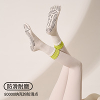 Chaussettes personnalisées pour yoga, pilates, gym, salle de sport, studio, logo personnalisé OEM, vente en gros, chaussettes antidérapantes à cinq doigts