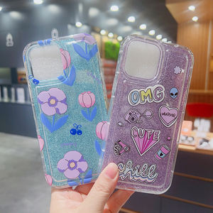 Hot Popular Funda para teléfono móvil Sparkling Lovely Painted Back Cover para iPhone 15 Pro Max Protector De Celular Estuches Forros - Product Image 3