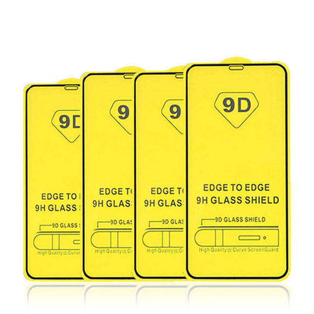 9D Tempered Glass Screen Protector Film Toughened Membrane for iPhone 14 13 12 11 Pro Max XS XR 8