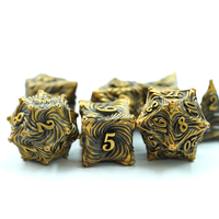 Dés polyédriques personnalisés Donjons et Dragons Jeu Conseils Ensembles de dés Anciens Dés en métal D & d