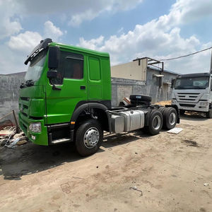 Camion tracteur d'occasion Sinotruk Euro2 Diesel 6X4 à direction à gauche HOWO 10 roues avec capacité de charge de 21-30T, 371 ch, caméra arrière 360° - Product Image 1