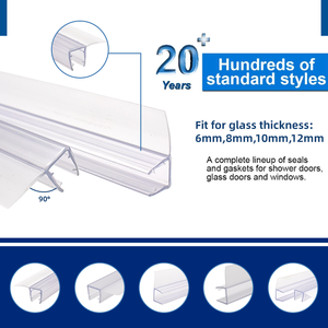 Tira de sellado magnético impermeable en forma de H/U de PVC Hydrorelax para puertas de <span class=keywords><strong>ducha</strong></span> sin marco, tamaño personalizado disponible - Product Image 3