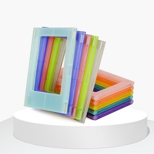 Wholesale Custom Colored Plastic Square Magnetic Refrigerator Photo Frame with UV Printing for Home Decor and USA Origin - Product Image 5