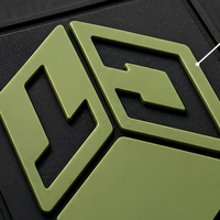 3D Silikon Taktik Moral Bandı Velcro Sırtlı Su Geçirmez Esnek Kare Yama Özel Logo Rozeti