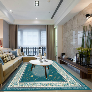 مجموعة سجادة عصرية مضادة للماء لغرفة النوم الأمريكية سجادة أرضية مانعة للإنزلاق سجادة أرضية من البوليستر للاستخدام المنزلي - Product Image 5