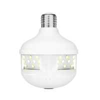 360 °   Caméra de sécurité panoramique sans fil WiFi HD, caméra LED, caméra de surveillance CCTV, 1080P, application mobile, caméra vidéo IP à distance