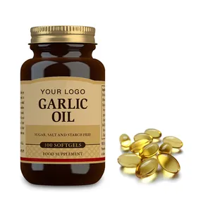 GMP Certificated manufacture garlic oil softgel herbal odorless capsule