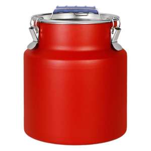 โถเก็บของสแตนเลสสีสันสดใส ฝาปิดโลหะทรงกระบอก ปิดสนิท ความจุขนาดใหญ่ สำหรับเก็บข้าว แป้ง น้ำมัน ชา ใช้ในครัวเรือน - Product Image 3