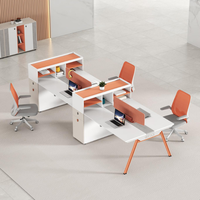 Poste de travail de bureau moderne en acier inoxydable écologique personnalisé pour employés, avec cadre de bureau informatique pour bureaux commerciaux