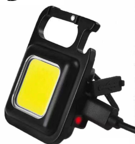 Factory Wholesale Mini COB Work Light USB Rechargeable LED Tactical Keychain Flashlight IP66 Rated Camping Dimmable