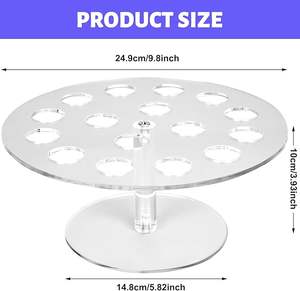 Bandeja Exhibidora <span class=keywords><strong>de</strong></span> Helados Acrílica Móvil Mini Moderna Personalizada, Soporte para Conos Ecológico-0015 - Product Image 3