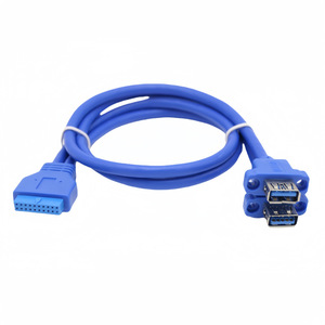 สายเคเบิลขยายพอร์ต USB 3.0 แบบ 1 ต่อ 2 สำหรับเมนบอร์ด, สายเคเบิลพอร์ต USB 3.0 แบบ 20 พิน สำหรับแผงด้านหน้าของเมนบอร์ด - Product Image 2