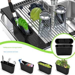 Escurridor De vajilla enrollable con Escurridor, Escurridor De superficie De Acero Inoxidable para fregadero, Escurridor De platos enrollable con Escurridor, 2020 - Product Image 6