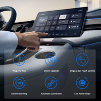 Adaptador de Coche de Cableado a Inalámbrico para Interfaz USB-A/Tipo-C, Múltiples Software de Terceros Disponible, Conexión y Uso para Android Auto