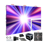 Système complet de vidéo murale à clé en main HD P3.91 écran de location à LED 500x500mm P2.6 P2.976 panneau d'affichage intérieur à LED